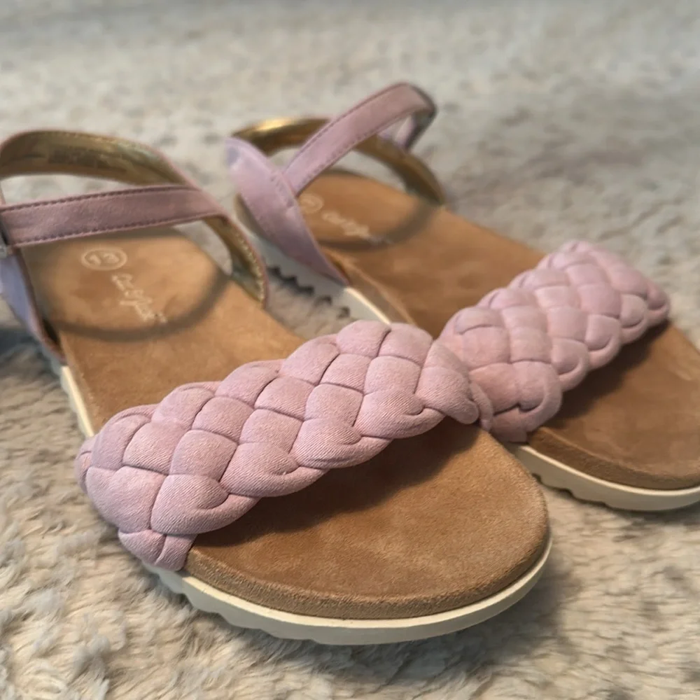 Little girls fancy cat and jack slip on sandal